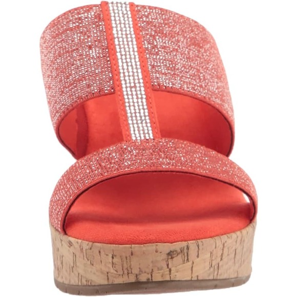 Anne Klein Women's Hardy Wedge Sandal Sz 8.5 Shoes Great for a Spring Day - Picture 1 of 6